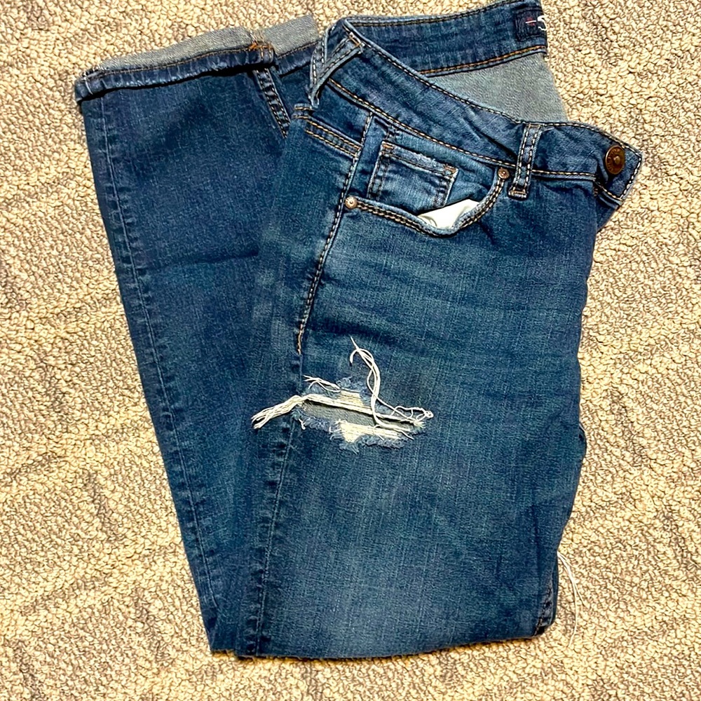 Distressed Silver Brand Jeans